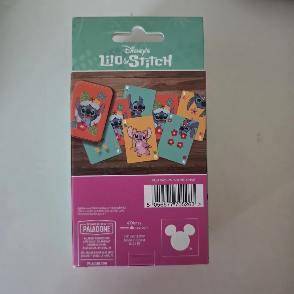 Lilo‎ and Stitch Playing Cards in tin New